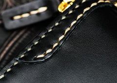 Handmade Leather Black Chain Wallet Mens Biker Wallet Cool Leather Wallet Long Phone Wallets for Men - imessengerbags