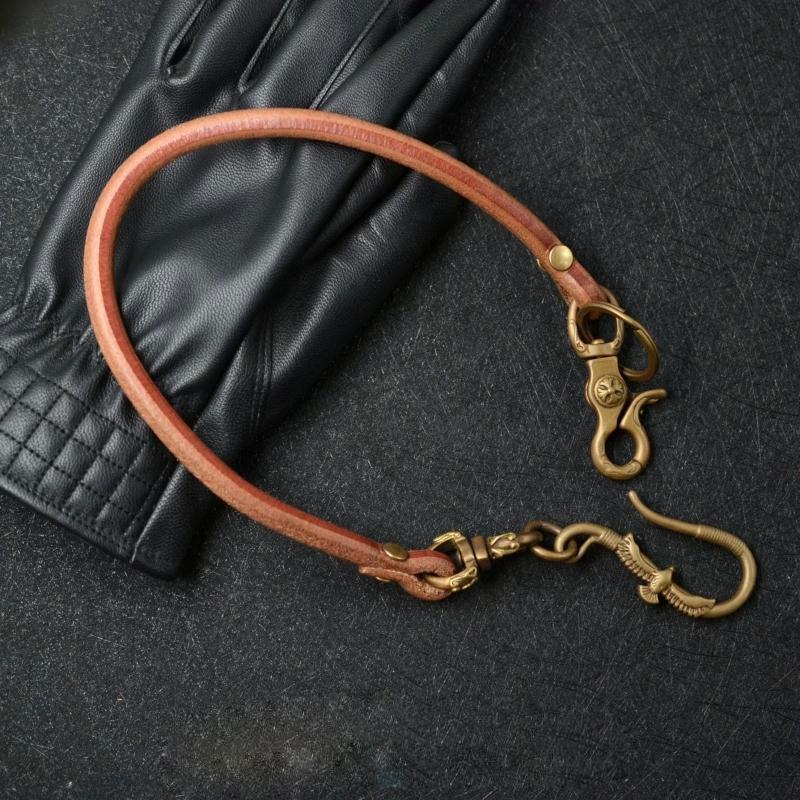 Handmade Leather Cool Punk Rock Eagle Wallet Chain Biker Trucker Wallet Chain Trucker Wallet Chain for Men