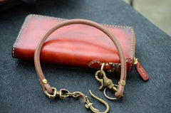 Handmade Leather Cool Punk Rock Eagle Wallet Chain Biker Trucker Wallet Chain Trucker Wallet Chain for Men