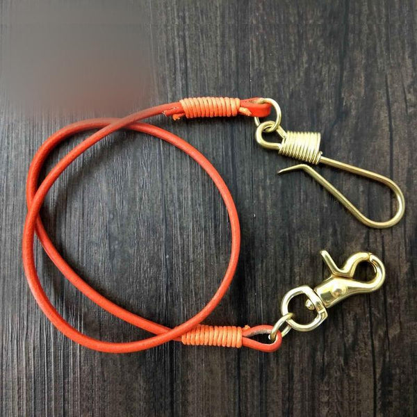 Handmade Leather Cool Punk Rock Wallet Chain Biker Trucker Wallet Chain Trucker Wallet Chain for Men - imessengerbags