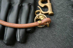 Handmade Leather Cool Punk Rock Wallet Chain Biker Trucker Wallet Chain Trucker Wallet Chain for Men - imessengerbags