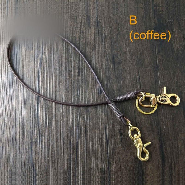 Handmade Leather Cool Punk Rock Wallet Chain Biker Trucker Wallet Chain Trucker Wallet Chain for Men - imessengerbags
