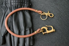 Handmade Leather Cool Punk Rock Wallet Chain Biker Trucker Wallet Chain Trucker Wallet Chain for Men - imessengerbags