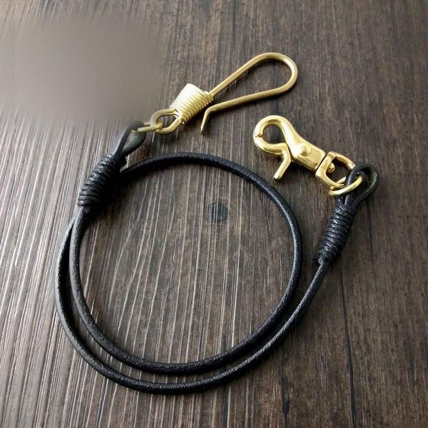 Handmade Leather Cool Punk Rock Wallet Chain Biker Trucker Wallet Chain Trucker Wallet Chain for Men - imessengerbags