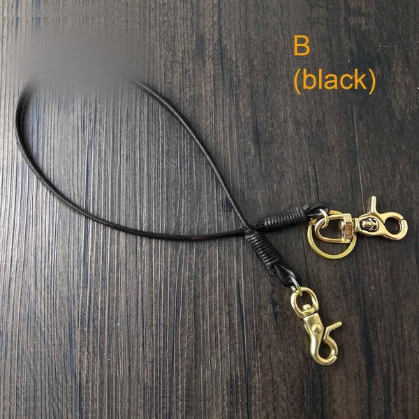 Handmade Leather Cool Punk Rock Wallet Chain Biker Trucker Wallet Chain Trucker Wallet Chain for Men - imessengerbags