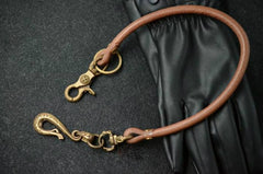 Handmade Leather Cool Punk Rock Wallet Chain Biker Trucker Wallet Chain Trucker Wallet Chain for Men