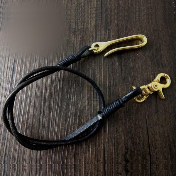 Handmade Leather Cool Punk Rock Wallet Chain Biker Trucker Wallet Chain Trucker Wallet Chain for Men - imessengerbags