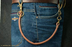 Handmade Leather Cool Punk Rock Wallet Chain Biker Trucker Wallet Chain Trucker Wallet Chain for Men