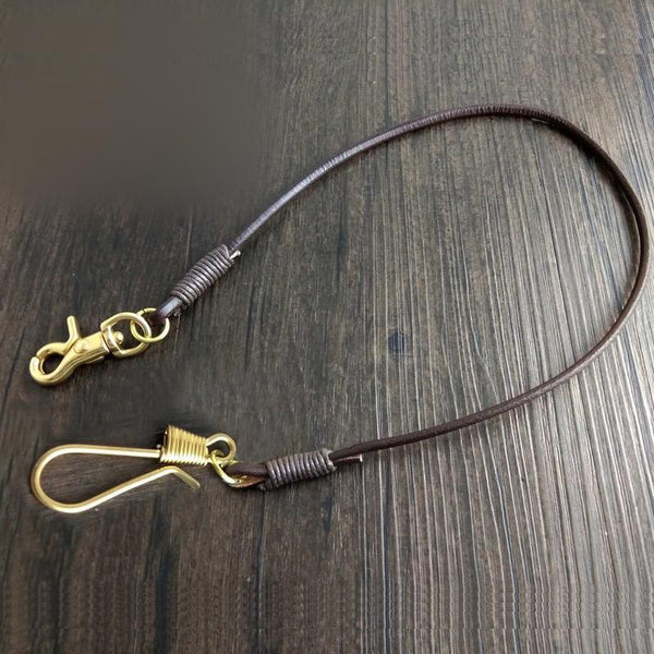 Handmade Leather Cool Punk Rock Wallet Chain Biker Trucker Wallet Chain Trucker Wallet Chain for Men - imessengerbags
