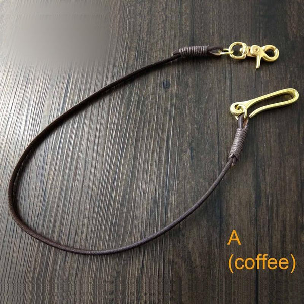 Handmade Leather Cool Punk Rock Wallet Chain Biker Trucker Wallet Chain Trucker Wallet Chain for Men - imessengerbags