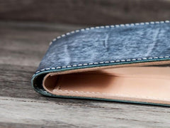 Handmade Leather Men Small Wallet Bifold Vintage Wallet for Men - imessengerbags