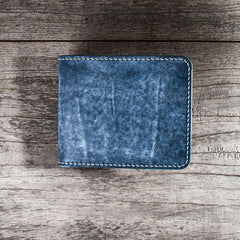 Handmade Leather Men Small Wallet Bifold Vintage Wallet for Men - imessengerbags