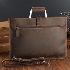 Handmade Leather Men Vintage Briefcase Handbag Laptop Bag For Men - imessengerbags