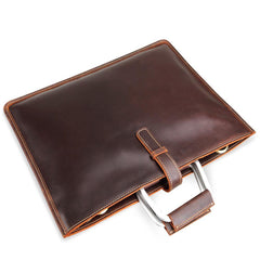 Handmade Leather Men Vintage Briefcase Handbag Laptop Bag For Men - imessengerbags