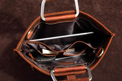 Handmade Leather Men Vintage Briefcase Handbag Laptop Bag For Men - imessengerbags
