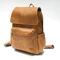 Handmade Leather Mens Backpacks Cool Travel Backpacks Laptop Backpack for men