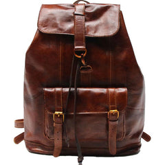 Handmade Leather Mens Backpacks Travel Backpacks Laptop Backpack for men