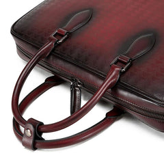 Handmade Leather Mens Briefcase Work Bag Laptop Bag Business Bag for Men - imessengerbags