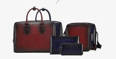 Handmade Leather Mens Briefcase Work Bag Laptop Bag Business Bag for Men - imessengerbags