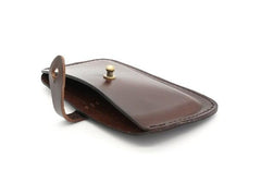 Handmade Leather Mens Card Wallet Front Pocket Wallets Small Wallets for Men