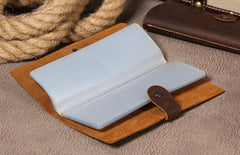 Handmade Leather Mens Card Wallet Vintage Coffee Multi Cards Wallet for Men