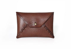 Handmade Leather Mens Change Wallet Card Wallet Front Pocket Wallet Coin Wallet for Men