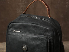 Handmade Leather Mens Cool Backpack Bag Large Travel Bag Hiking Bag for Men - imessengerbags