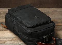 Handmade Leather Mens Cool Backpack Bag Large Travel Bag Hiking Bag for Men - imessengerbags
