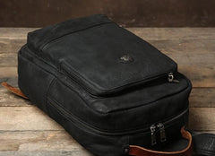 Handmade Leather Mens Cool Backpack Bag Large Travel Bag Hiking Bag for Men