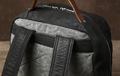 Handmade Leather Mens Cool Backpack Bag Large Travel Bag Hiking Bag for Men - imessengerbags