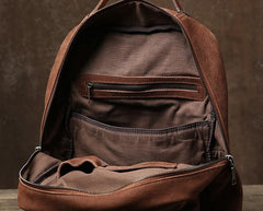 Handmade Leather Mens Cool Backpack Bag Large Travel Bag Hiking Bag for Men - imessengerbags