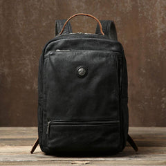 Handmade Leather Mens Cool Backpack Bag Large Travel Bag Hiking Bag for Men - imessengerbags