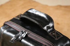 Handmade Leather Mens Cool Backpack Large Travel Bag Hiking Bag for Men