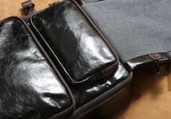 Handmade Leather Mens Cool Backpack Large Travel Bag Hiking Bag for Men