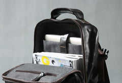 Handmade Leather Mens Cool Backpack Large Travel Bag Hiking Bag for Men