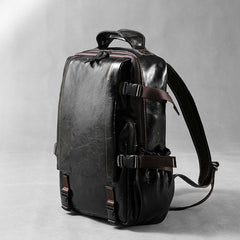 Handmade Leather Mens Cool Backpack Large Travel Bag Hiking Bag for Men