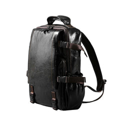 Handmade Leather Mens Cool Backpack Large Travel Bag Hiking Bag for Men