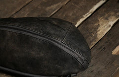 Handmade Leather Mens Cool Chest Bag Sling Bag Crossbody Bag Travel Bag Hiking Bag for men - imessengerbags