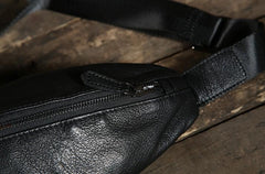 Handmade Leather Mens Cool Chest Bag Sling Bag Crossbody Bag Travel Bag Hiking Bag for men - imessengerbags