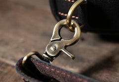 Handmade Leather Mens Cool Chest Bag Sling Bag Crossbody Bag Travel Bag Hiking Bag for men - imessengerbags