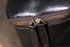 Handmade Leather Mens Cool Chest Bag Sling Bag Crossbody Bag Travel Bag Hiking Bag for men - imessengerbags