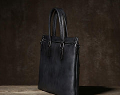 Handmade Leather Mens Cool Messenger Bag Briefcase Work Bag Business Bag Laptop Bag for men
