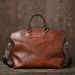 Handmade Leather Mens Cool Messenger Bag Briefcase Work Bag Business Bag Laptop Bag for men