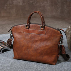 Handmade Leather Mens Cool Messenger Bag Briefcase Work Bag Business Bag Laptop Bag for men
