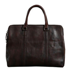 Handmade Leather Mens Cool Messenger Bag Briefcase Work Bag Business Bag Laptop Bag for men