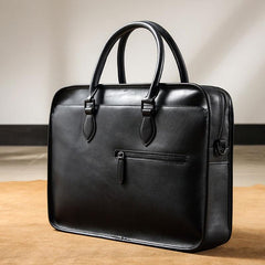 Handmade Leather Mens Cool Messenger Bag Briefcase Work Bag Business Bag Laptop Bag for men