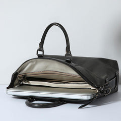 Handmade Leather Mens Cool Messenger Bag Briefcase Work Bag Business Bag Laptop Bag for men
