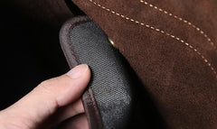 Handmade Leather Mens Cool Messenger Bag Briefcase Work Bag Business Bag Laptop Bag for men - imessengerbags