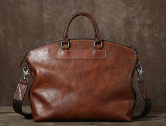 Handmade Leather Mens Cool Messenger Bag Briefcase Work Bag Business Bag Laptop Bag for men