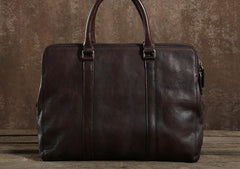 Handmade Leather Mens Cool Messenger Bag Briefcase Work Bag Business Bag Laptop Bag for men